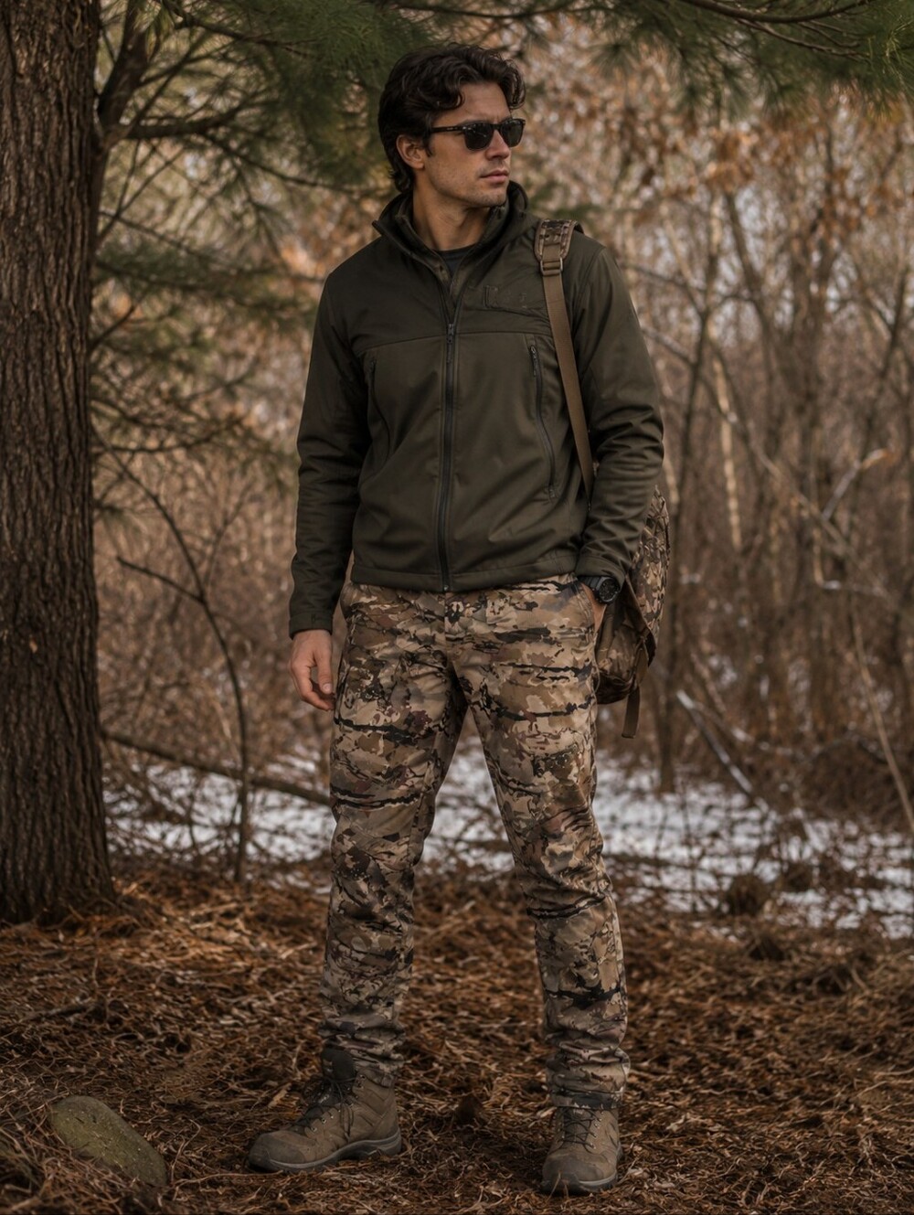 Under Armour ColdGear Camo Hunting Pants Men's M Infrared Brow Tine Tactical